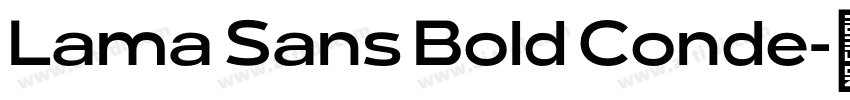 Lama Sans Bold Conde字体转换